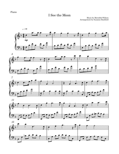I See The Moon (arr. Susanne Bashford)