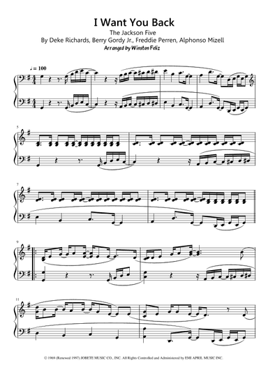 I Want You Back (arr. Winston Feliz)