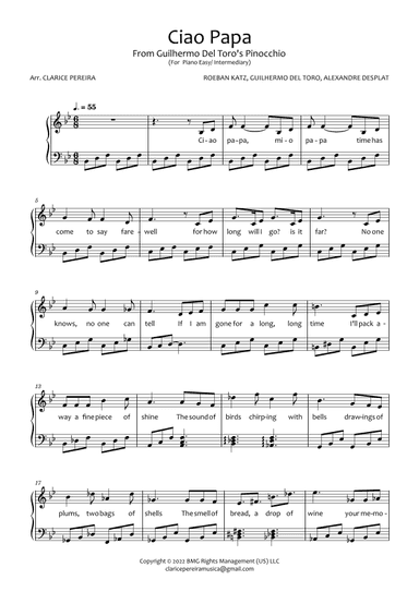 Ciao Papa (arr. Clarice Pereira)