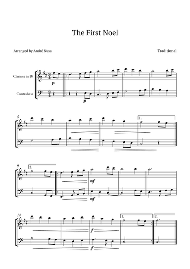 The First Noel (arr. André Nusa)