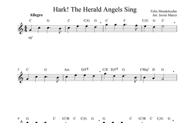 Christmas Carols for Alto Recorder: Hark! The Herald Sing (arr. Javier Marcó)