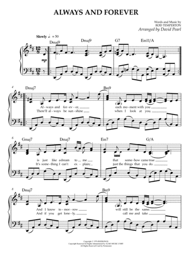 Always And Forever (arr. David Pearl)