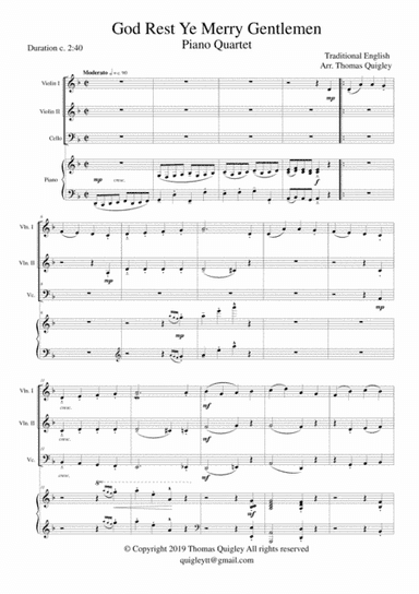 God Rest Ye Merry Gentlemen (arr. Thomas Quigley)