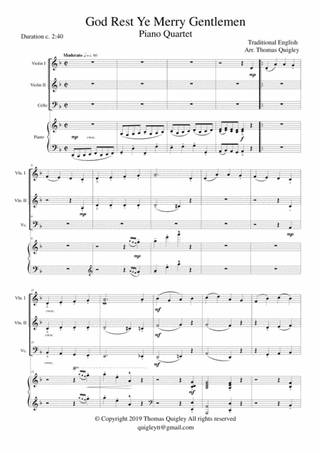 God Rest Ye Merry Gentlemen (arr. Thomas Quigley)