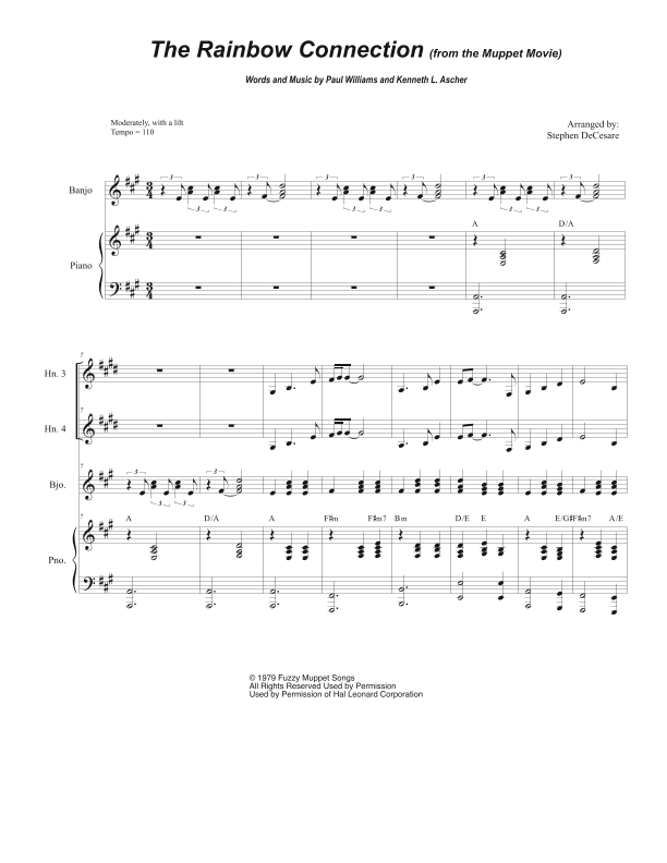 The Rainbow Connection (arr. Stephen DeCesare)