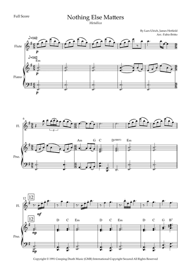 Nothing Else Matters (arr. Fabio Britto)