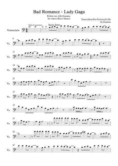 Bad Romance (arr. Sr. Guaima)