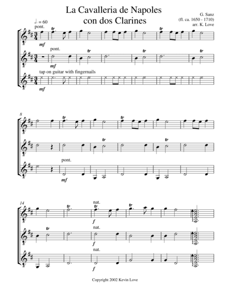 La Cavalleria de Napoli con Dos Clarines (arr. Kevin Love)