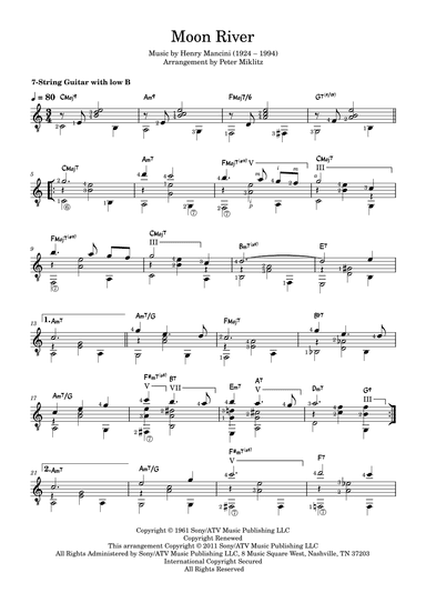 Moon River (arr. Peter Miklitz)