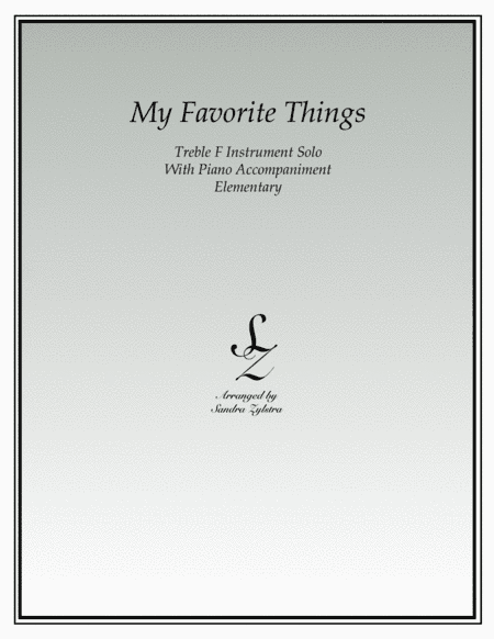 My Favorite Things (arr. Sandra Zylstra)