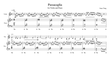Passacaglia for Violin and Piano