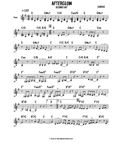 Afterglow (arr. Mateo Aguilar)