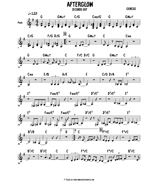 Afterglow (arr. Mateo Aguilar)
