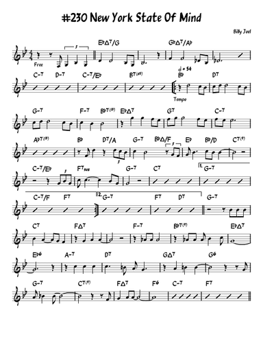 New York State Of Mind (arr. John Fries)
