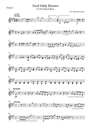 God Only Knows (arr. Elizabeth Lister)
