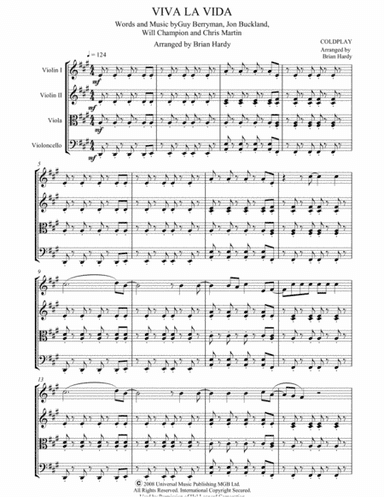 Viva La Vida (arr. Brian Hardy)