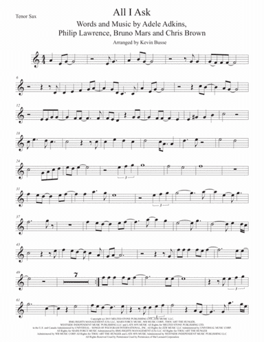 All I Ask (arr. Kevin Busse)