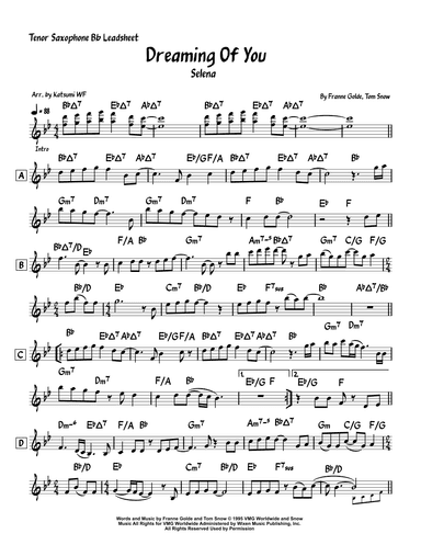 Dreaming Of You (arr. Katsumi WF)