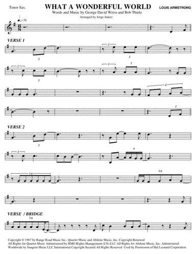 What A Wonderful World (arr. Jorge Juárez)