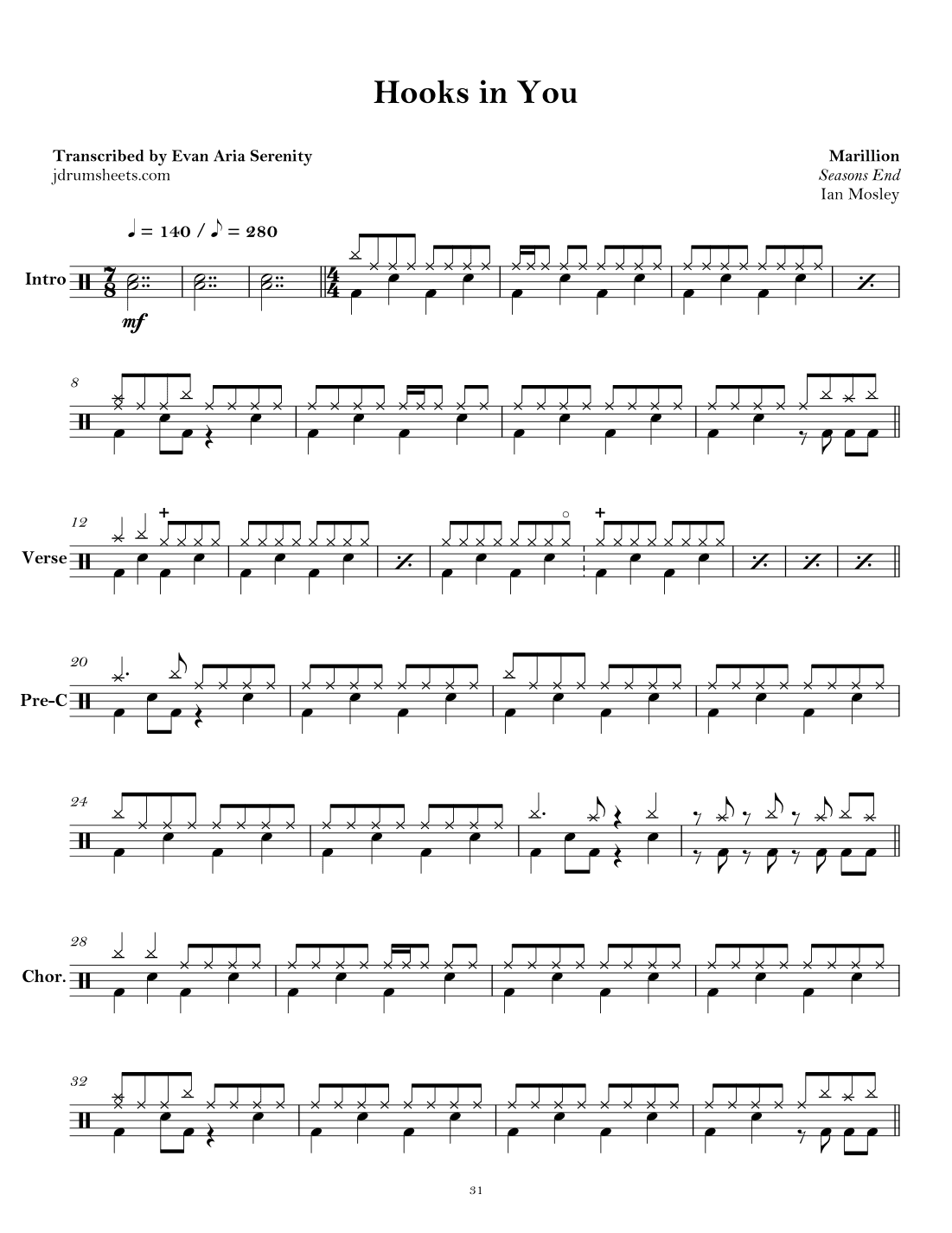 Hooks In You (arr. Evan Aria Serenity)