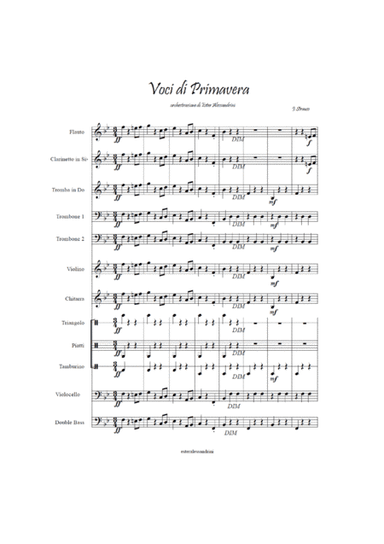 Spring voices (Fruhlingsstimmen) op. 410 (arr. Ester Alessandrini)