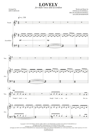 Lovely (arr. Art.o Artaud)