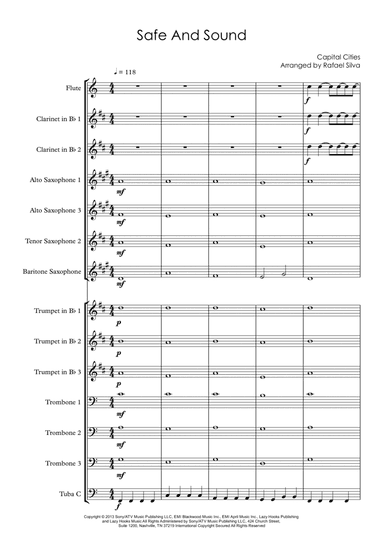 Safe And Sound (arr. Rafael Silva)