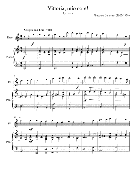 Giacomo Carissimi- Vittoria (Flute Solo) (arr. André Laitano)