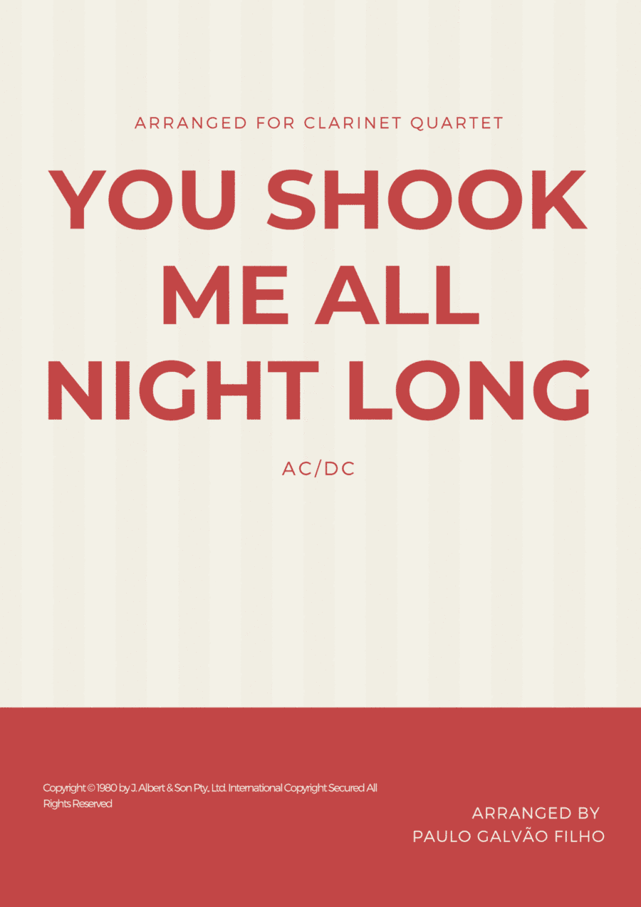 You Shook Me All Night Long (arr. Paulo Galvão Filho)