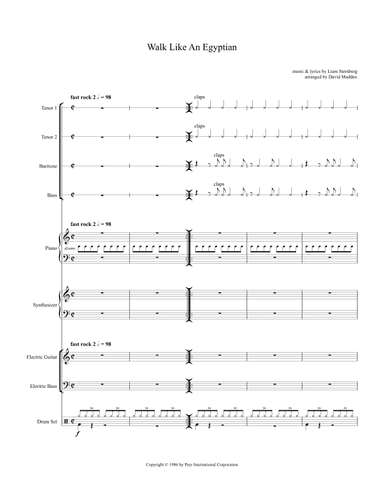 Walk Like An Egyptian (arr. David Maddux)