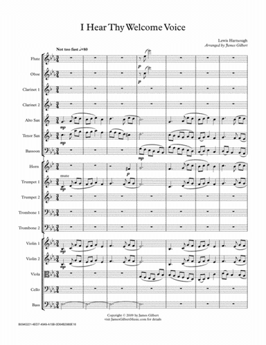 I Hear Thy Welcome Voice (arr. James Gilbert)