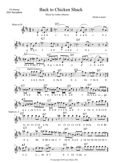 Back At The Chicken Shack (arr. Stefan Lamml)