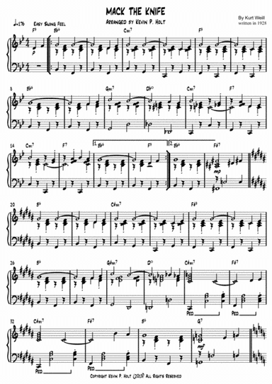 Mack the Knife (arr. Kevin P. Holt)