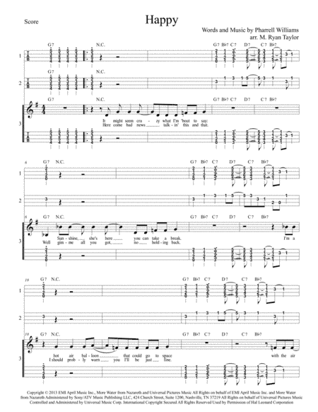 Happy (arr. M. Ryan Taylor)