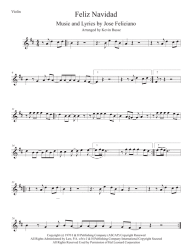 Feliz Navidad (arr. Kevin Busse)
