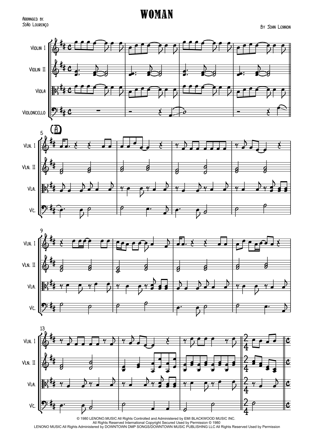 Woman (arr. João Jandiroba)