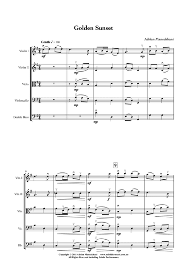 Golden Sunset, by Adrian Mansukhani