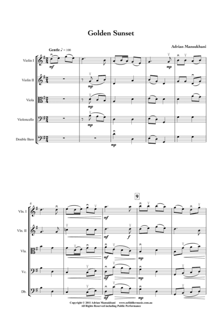 Golden Sunset, by Adrian Mansukhani