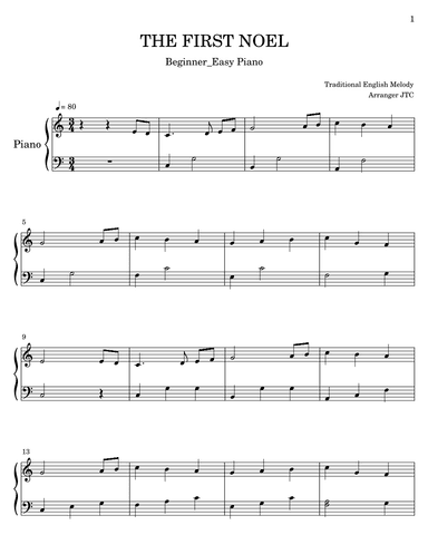THE FIRST  NOEL (arr. JTC)