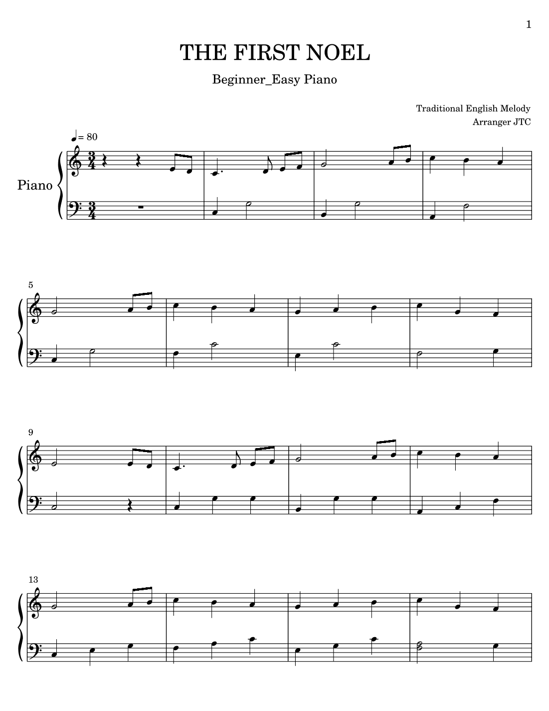 THE FIRST  NOEL (arr. JTC)