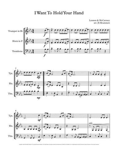 I Want To Hold Your Hand (arr. Jennifer Brummett)