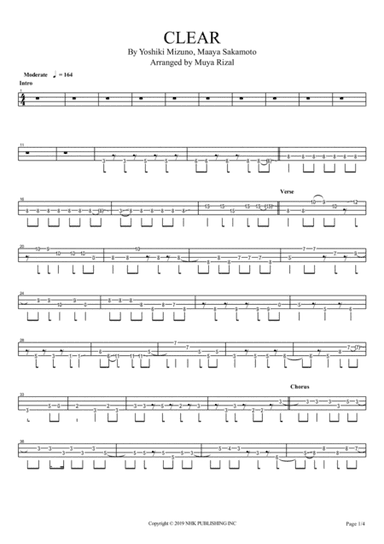 Clear (arr. Muya Rizal)
