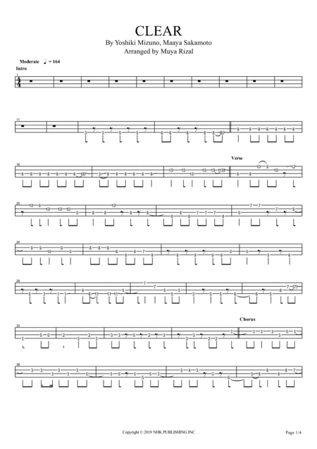 Clear (arr. Muya Rizal)
