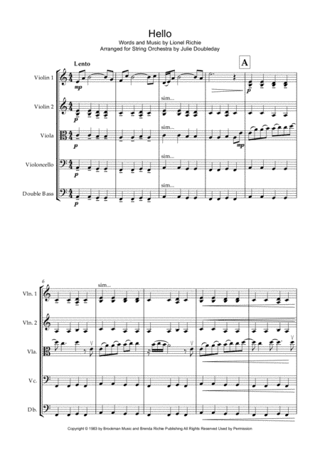 Hello (arr. Julie Doubleday)