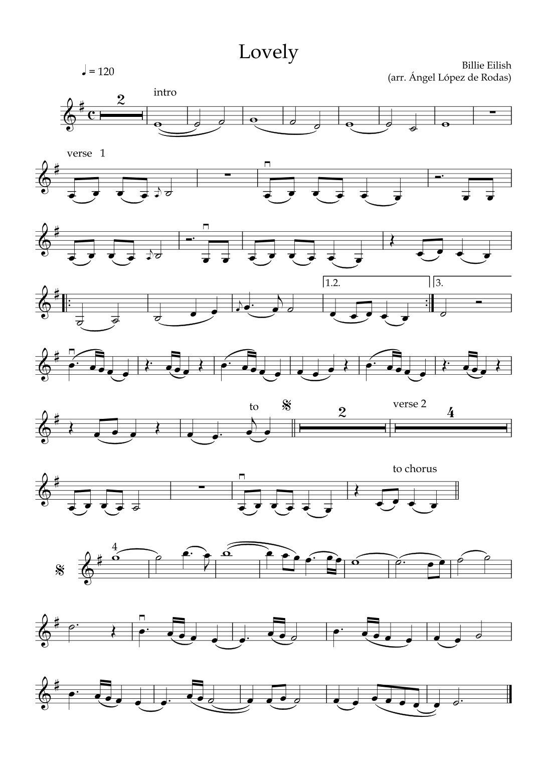 Lovely (arr. Ángel López de Rodas del Mármol)