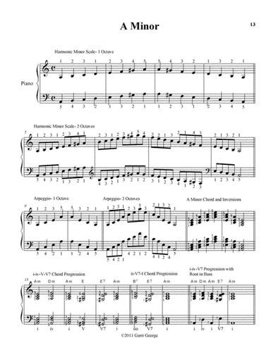 Minor Scales, Arpeggios, Inversions, and Cadences (arr. Garri George)