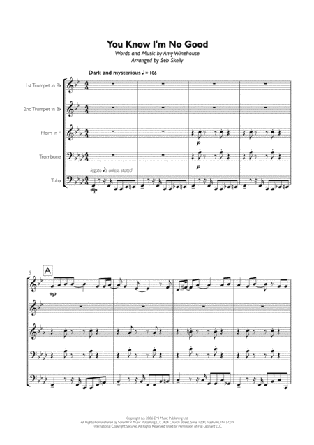 You Know I'm No Good (arr. Seb Skelly)