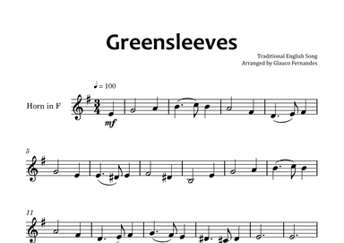 Greensleeves (arr. Glauco Fernandes)