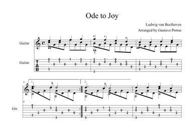 Ode To Joy (arr. Gustavo Porras)