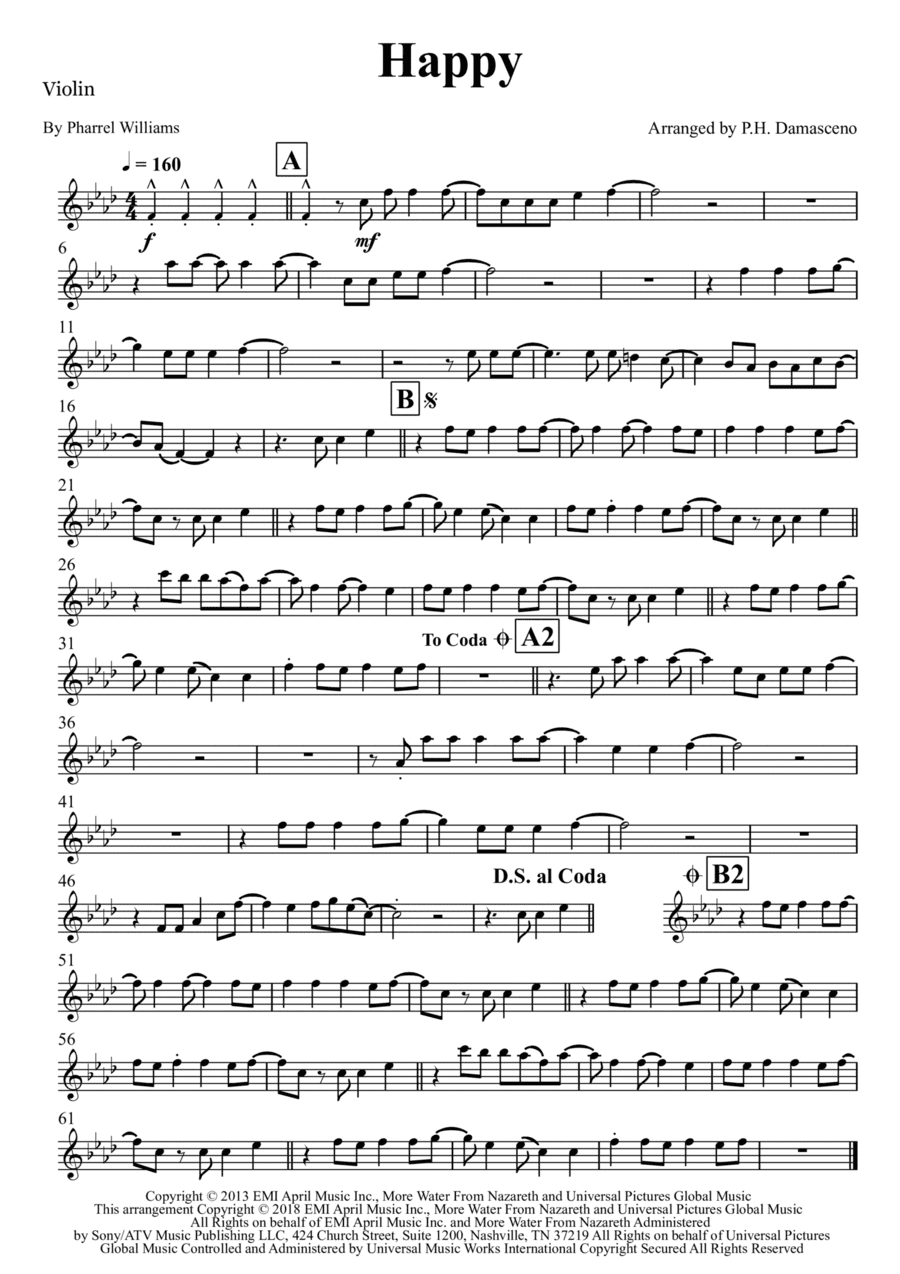 Happy (arr. P.H. Damasceno)